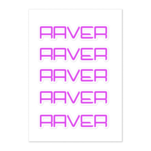 "Raver" Assorted Sticker Sheet