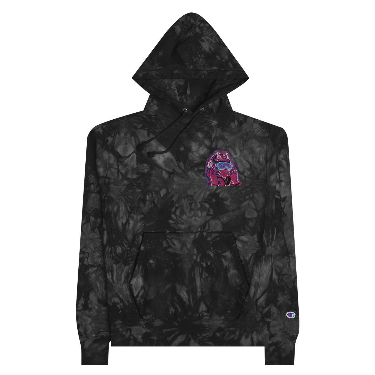 "Degen" Unisex Champion Tie-Dye Hoodie