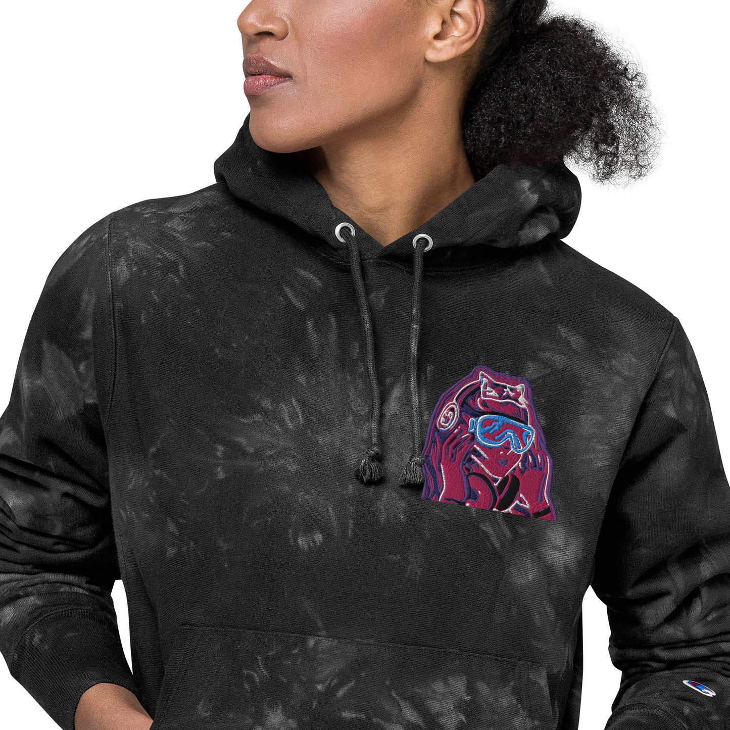 "Degen" Unisex Champion Tie-Dye Hoodie