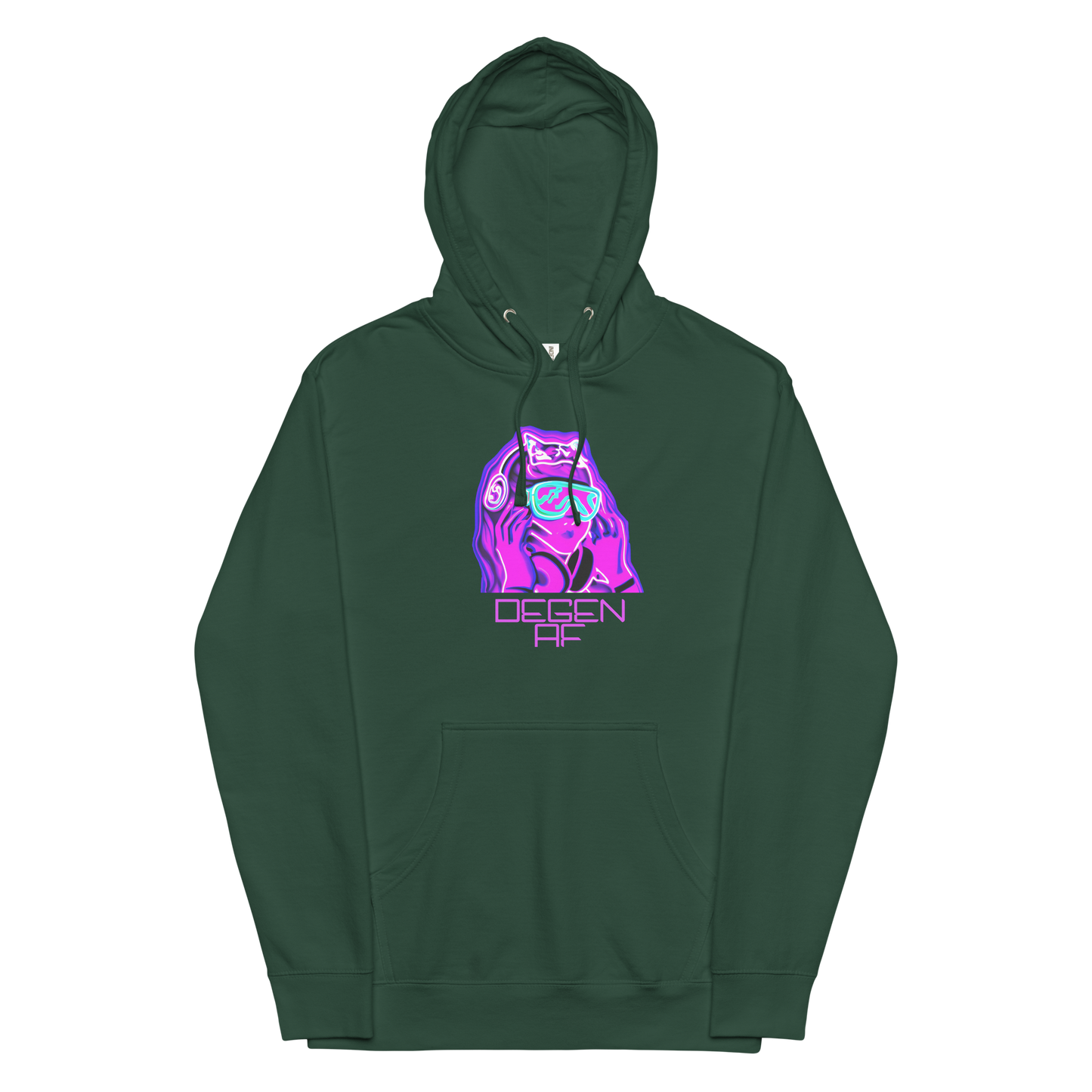 "Degen AF" Unisex Midweight Hoodie