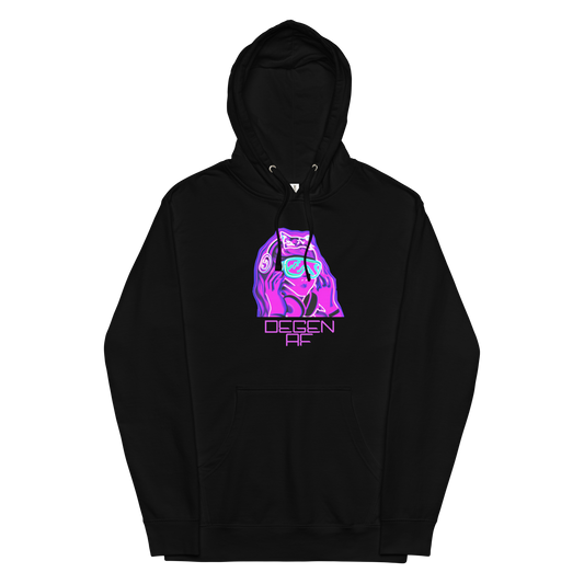 "Degen AF" Unisex Midweight Hoodie