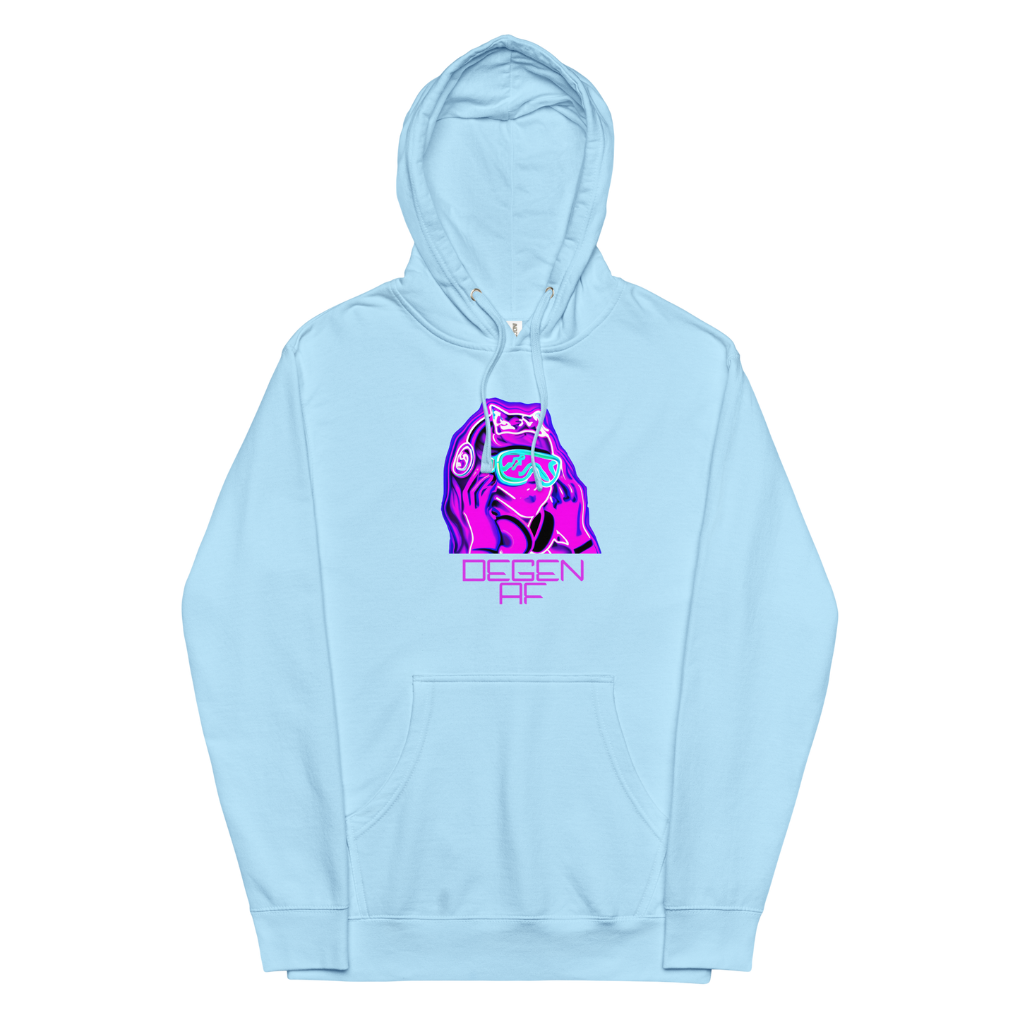 "Degen AF" Unisex Midweight Hoodie