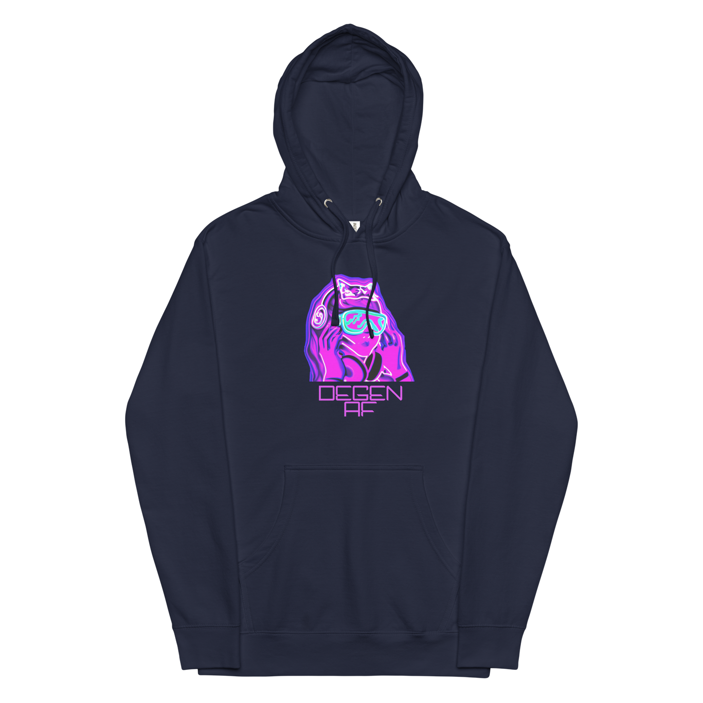 "Degen AF" Unisex Midweight Hoodie