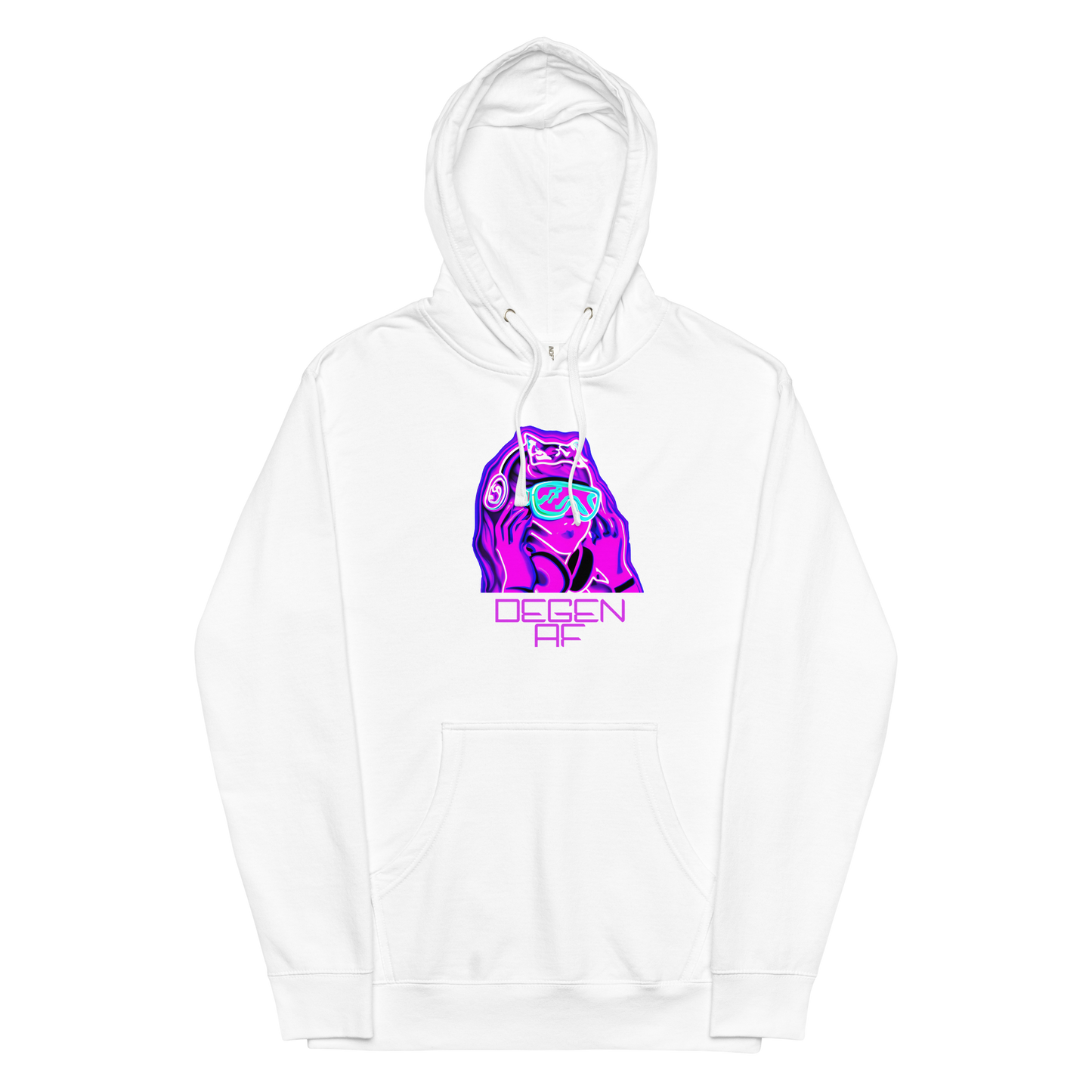 "Degen AF" Unisex Midweight Hoodie