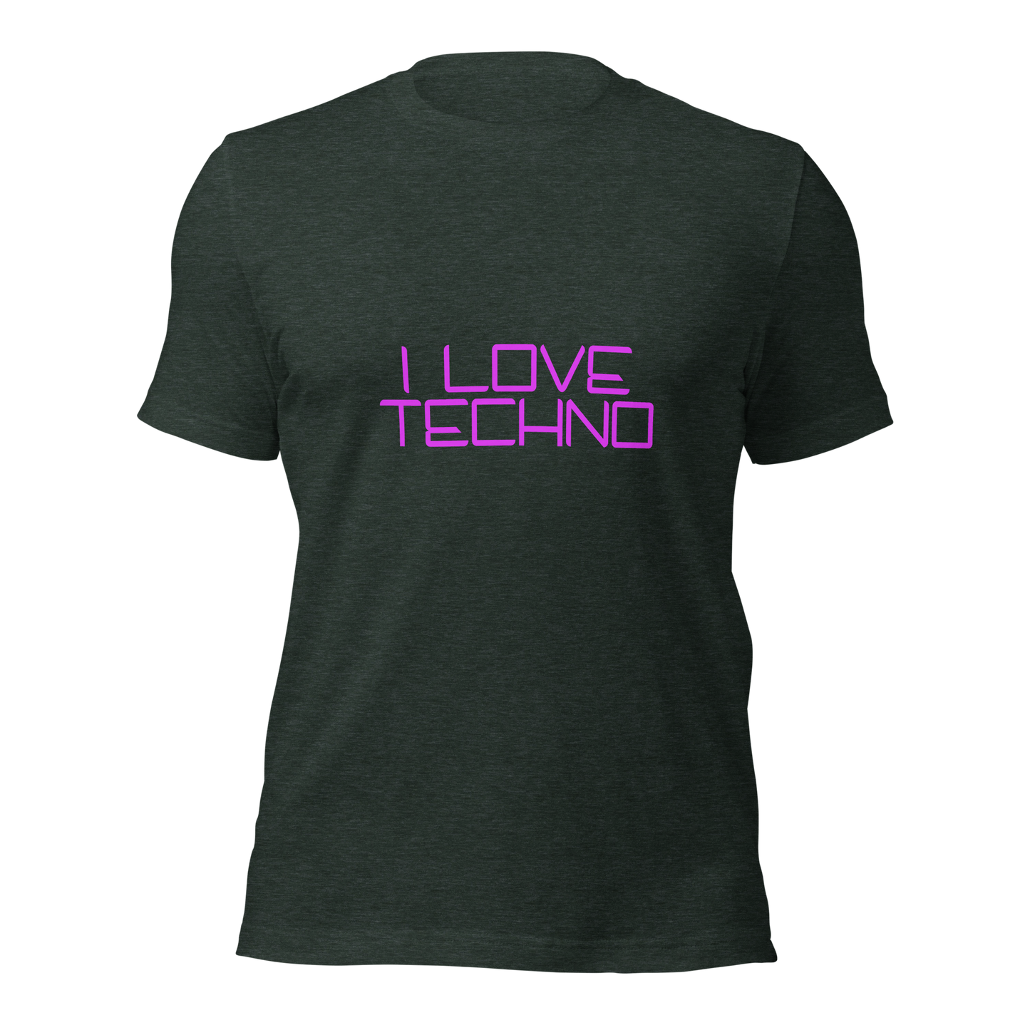 "I Love Techno" Unisex T-shirt