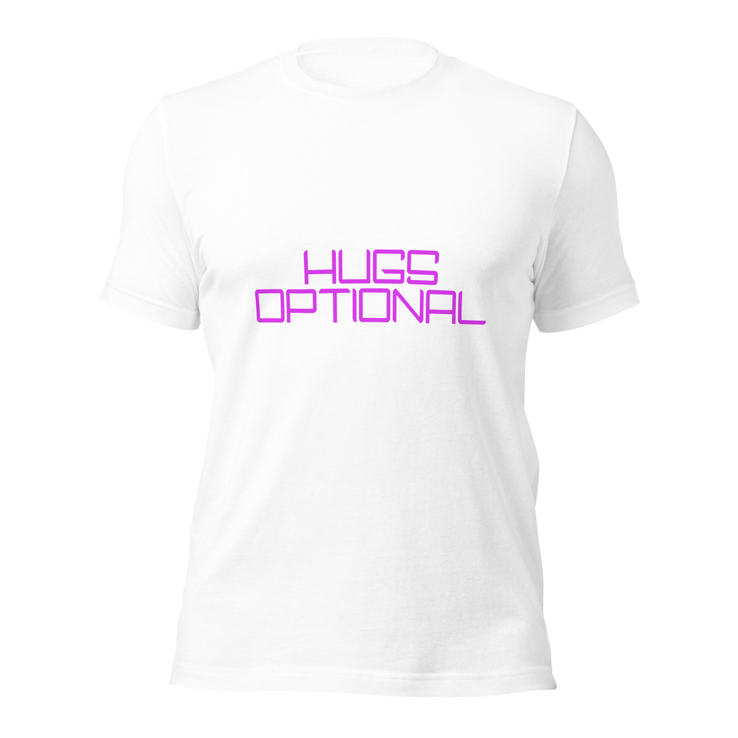 "Hugs Optional" Unisex T-shirt