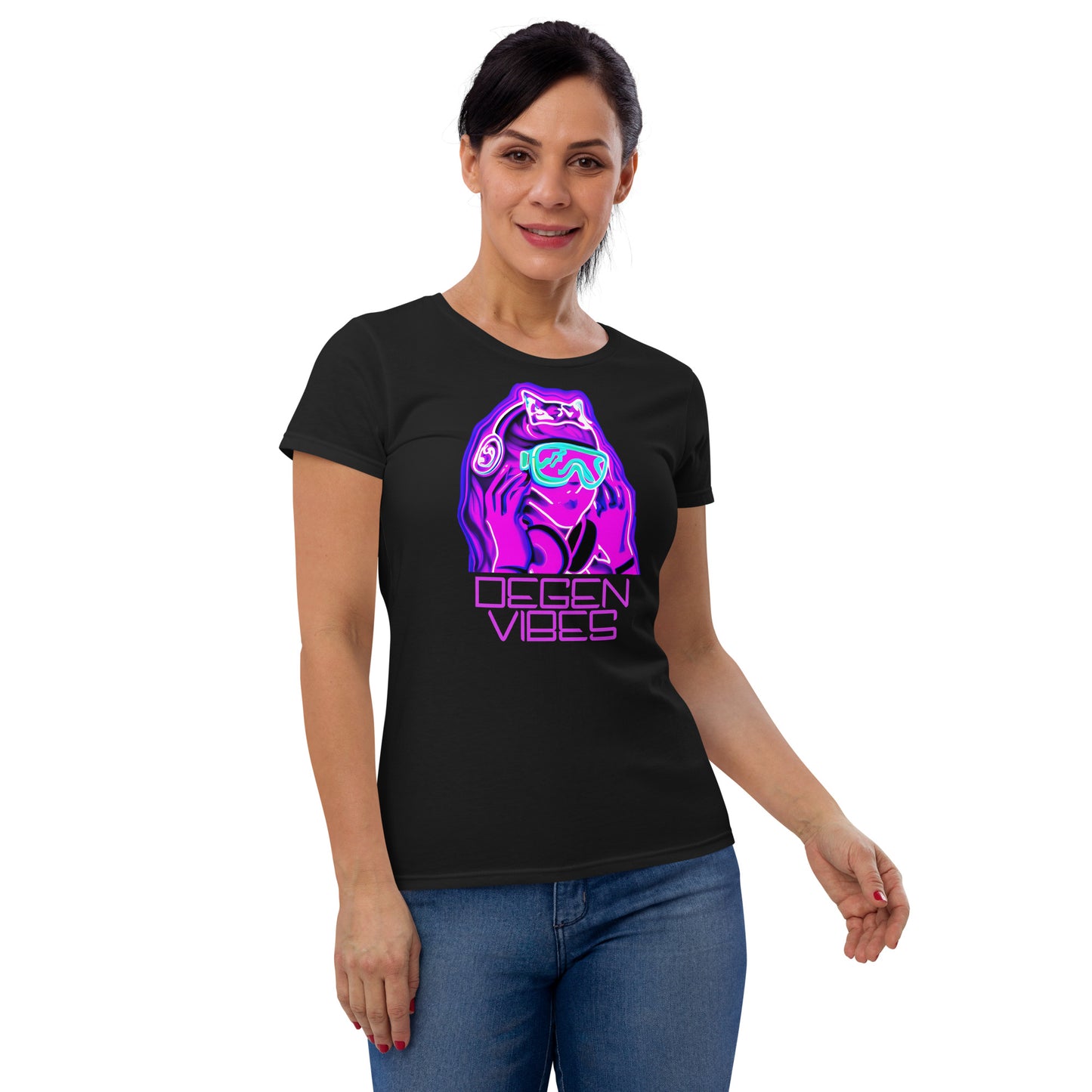 "Degen Vibes" Women's Short Sleeve Shirt