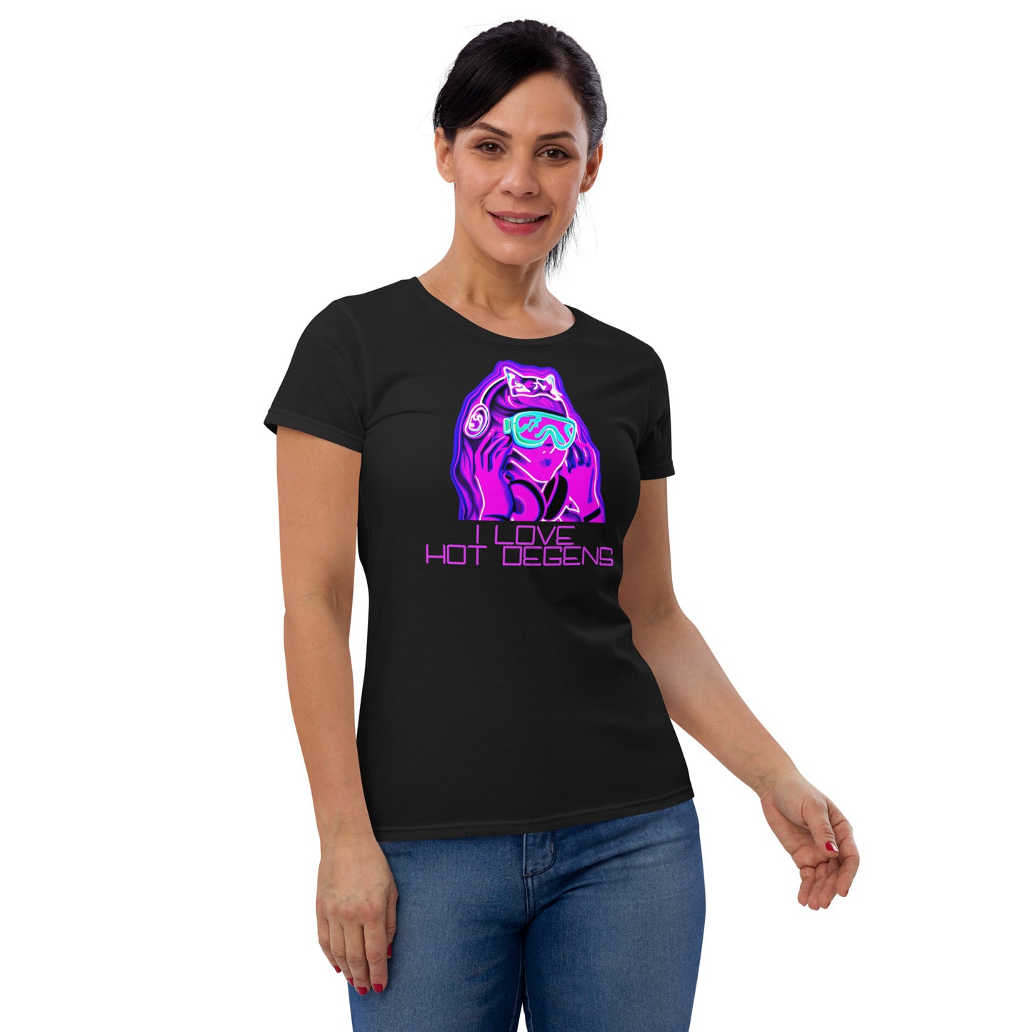 "I Love Hot Degens" Women's Short Sleeve Shirt