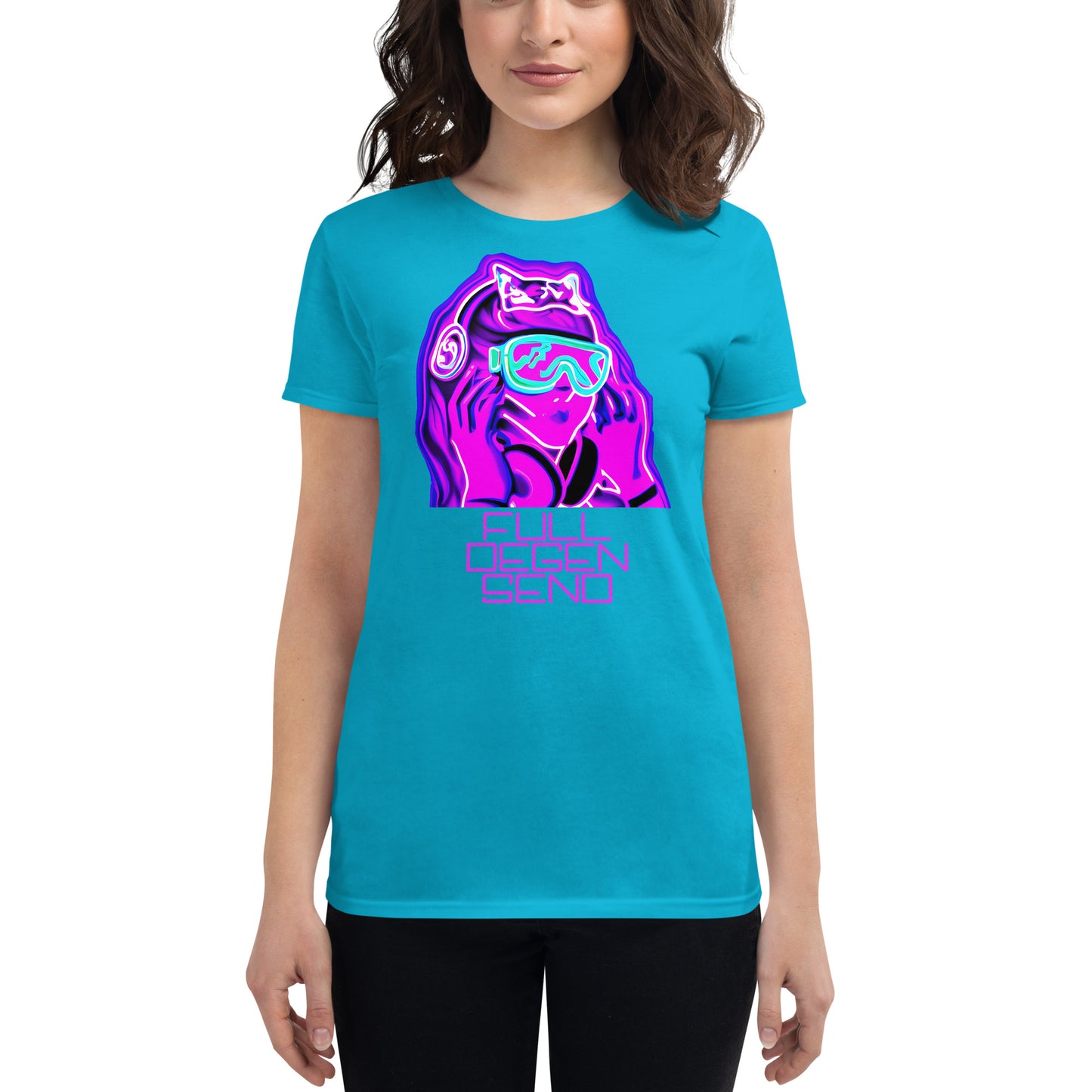 "Full Degen Send" Women's Short Sleeve Shirt