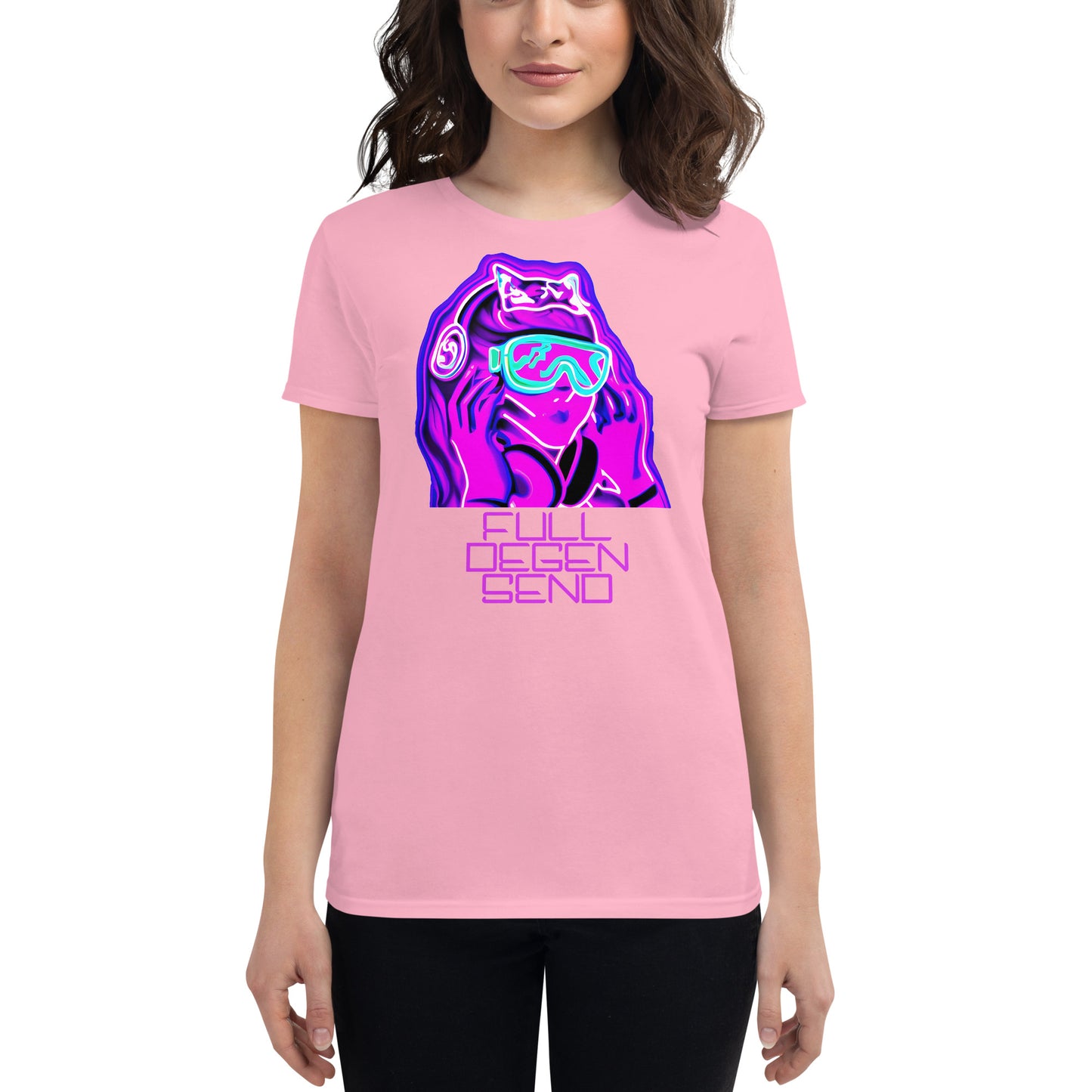 "Full Degen Send" Women's Short Sleeve Shirt