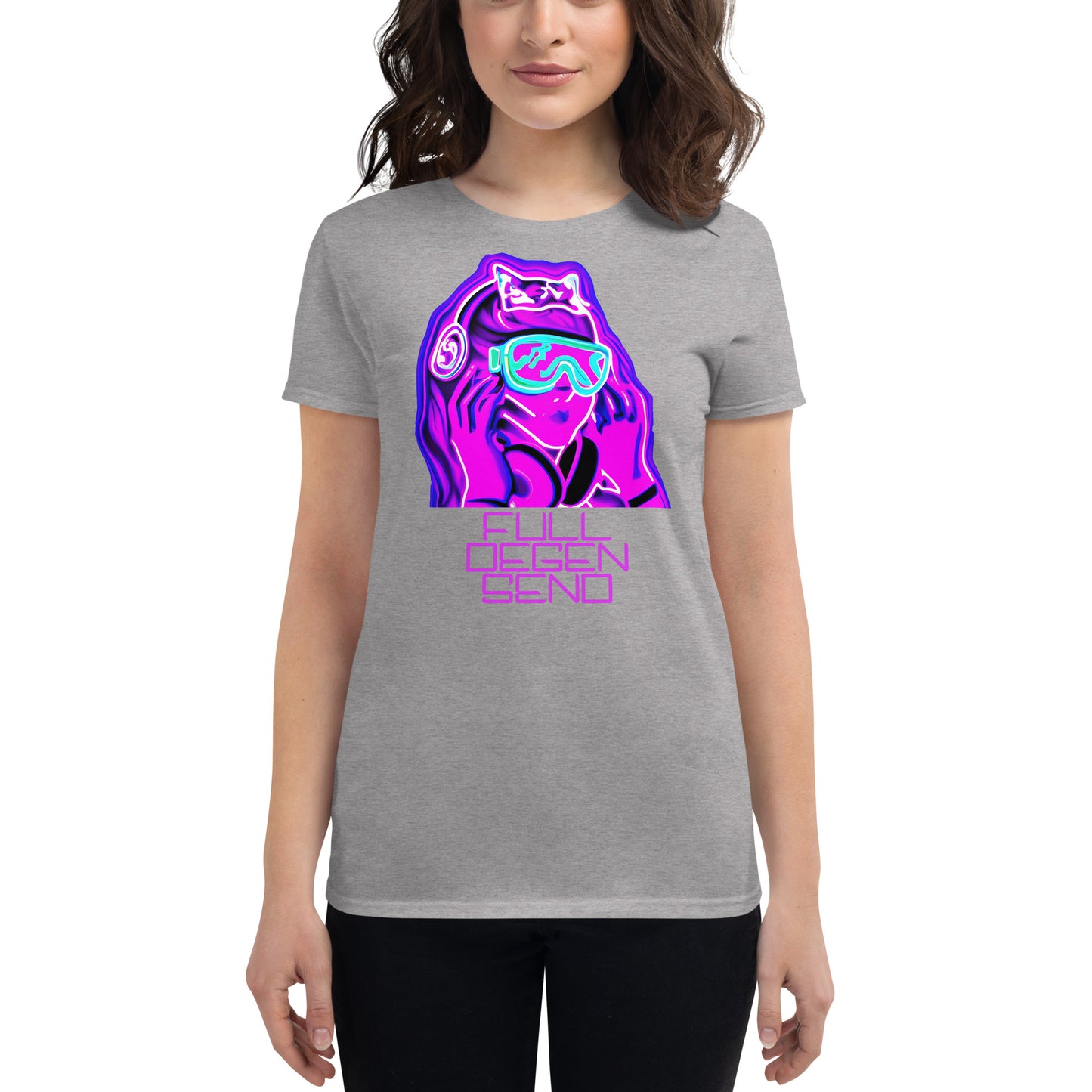 "Full Degen Send" Women's Short Sleeve Shirt