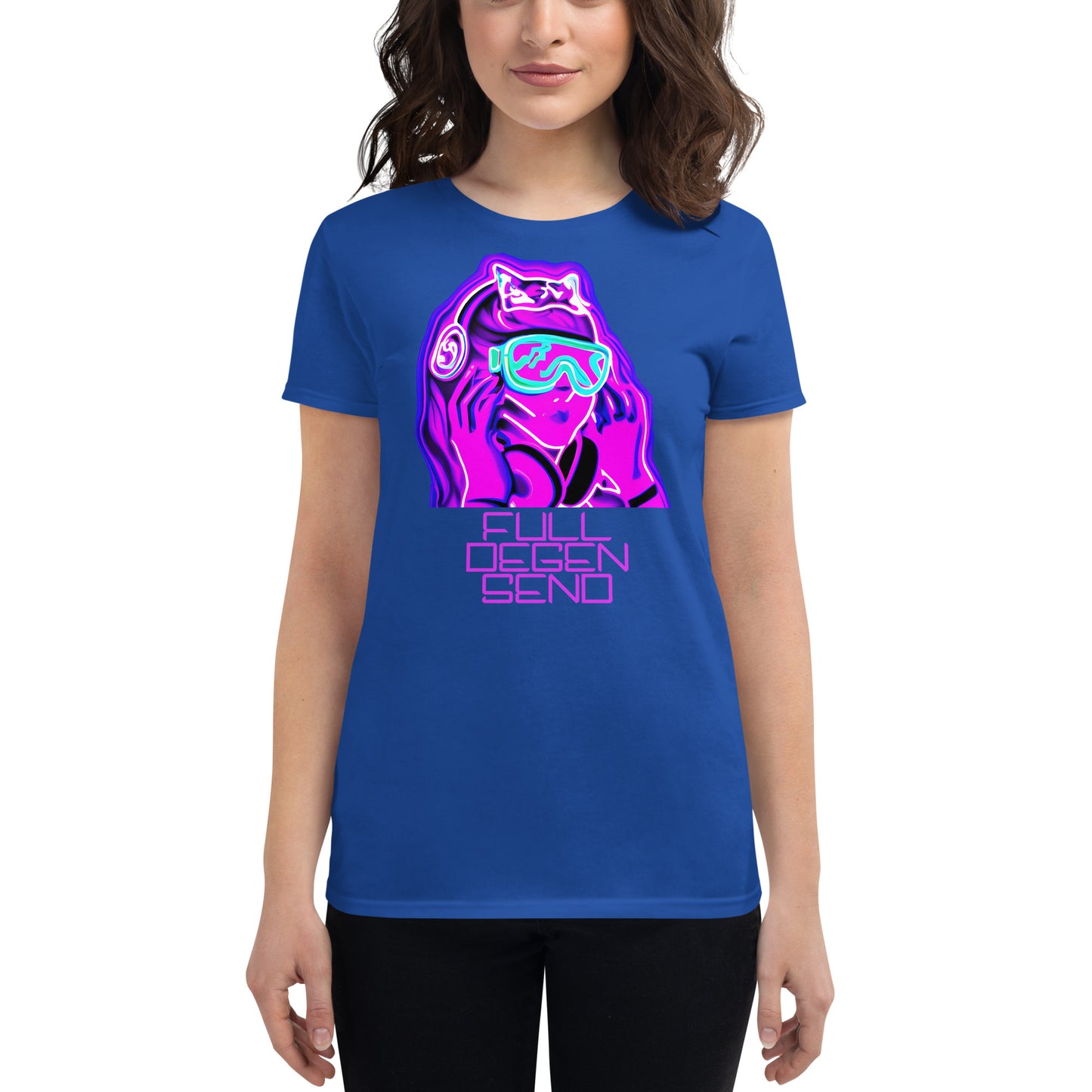 "Full Degen Send" Women's Short Sleeve Shirt