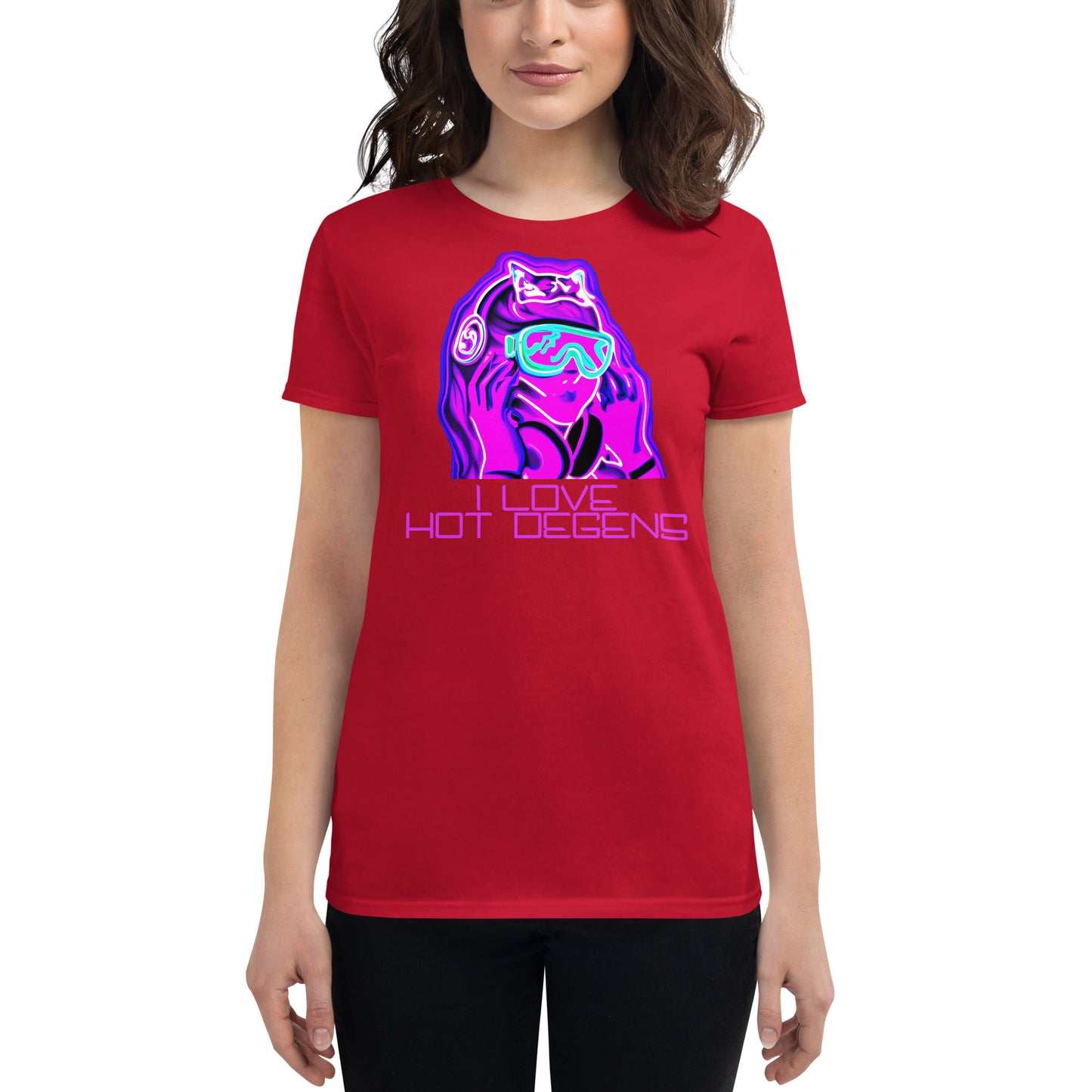 "I Love Hot Degens" Women's Short Sleeve Shirt