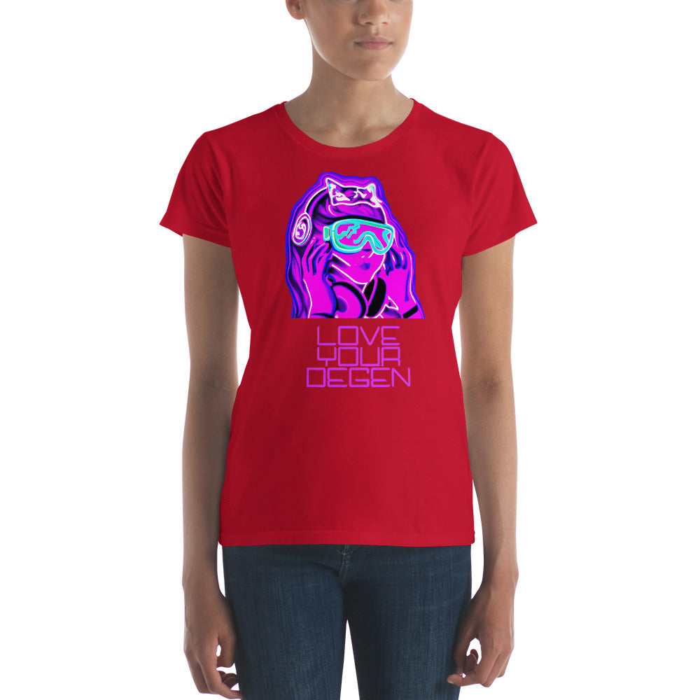 "Love Your Degen" Women's Short Sleeve Shirt