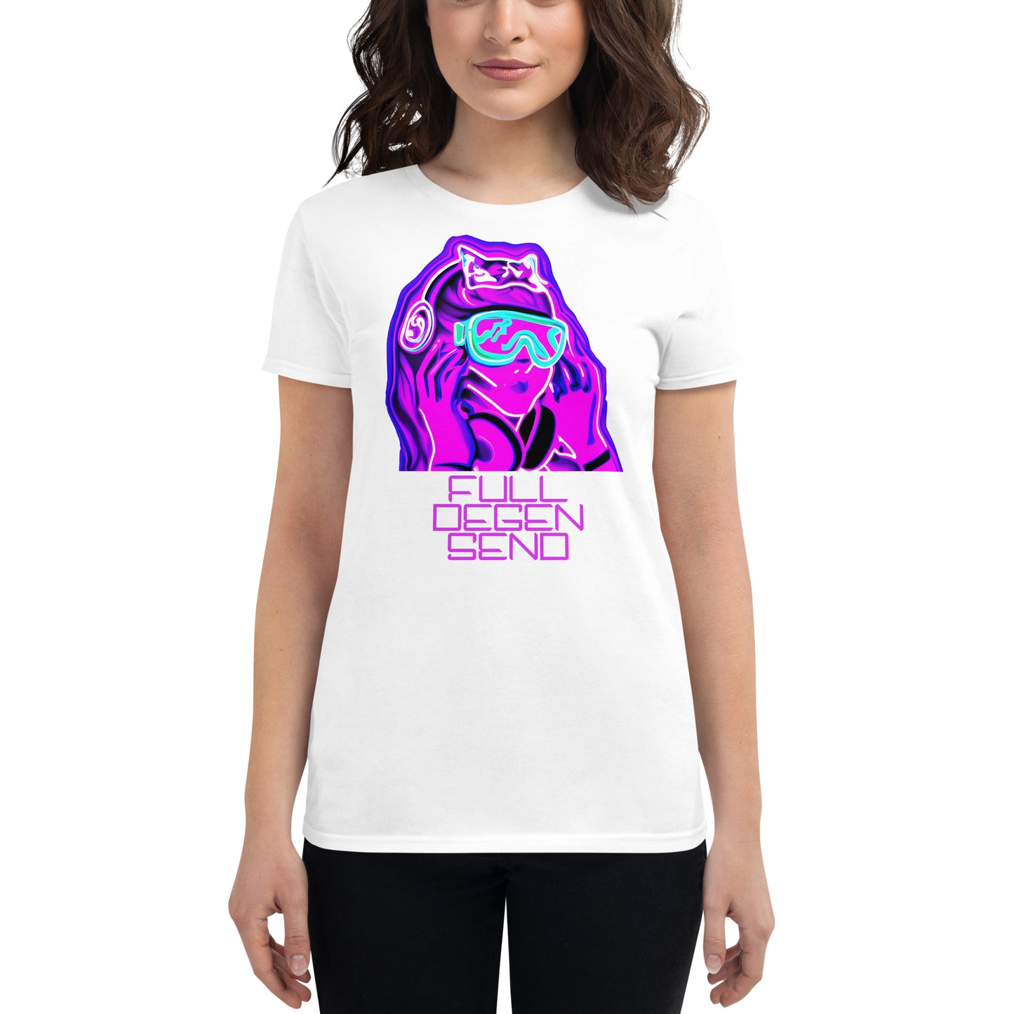 "Full Degen Send" Women's Short Sleeve Shirt